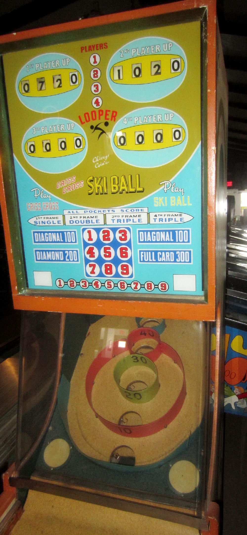 1967 Chicago Coin Ski-Ball EM Arcade at Ann Arbor Michigan Pinball ...